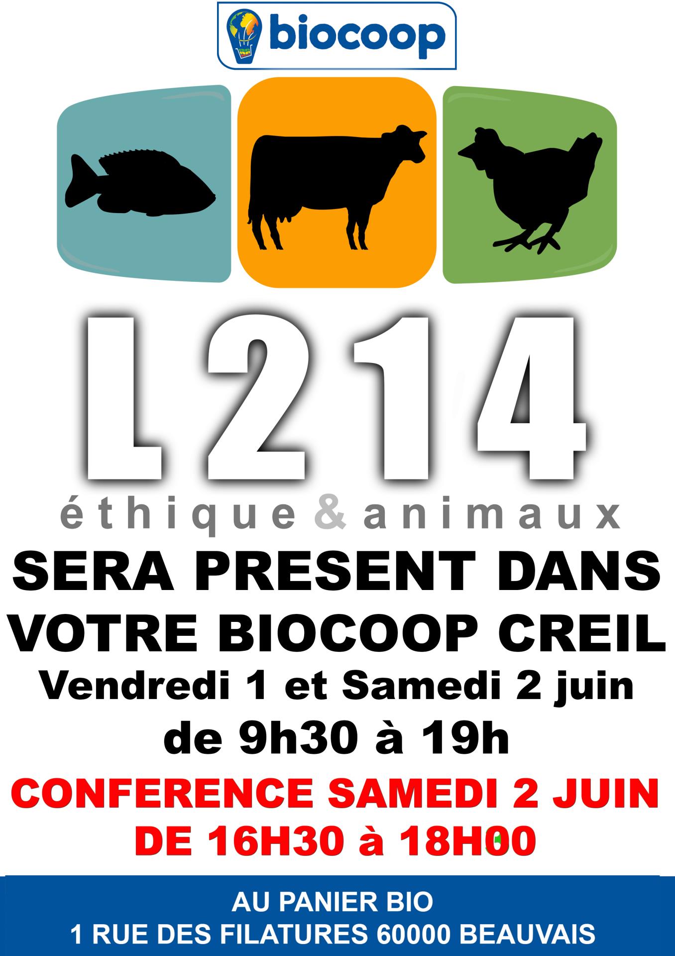 CONFERENCE ASSOCIATION L214 VILLAGE EXPO 01 ET 02 JUIN 2018